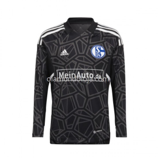 Camisola FC Schalke 04 Guarda-redes Homem Equipamento Primeiro 2022-2023 Manga Comprida